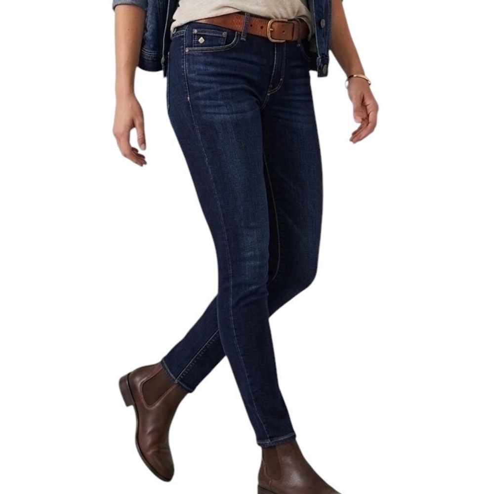 Lucky Brand‎ Lolita Skinny Jeans Womens 4/27 Dark Wash Indigo Mid Rise Denim